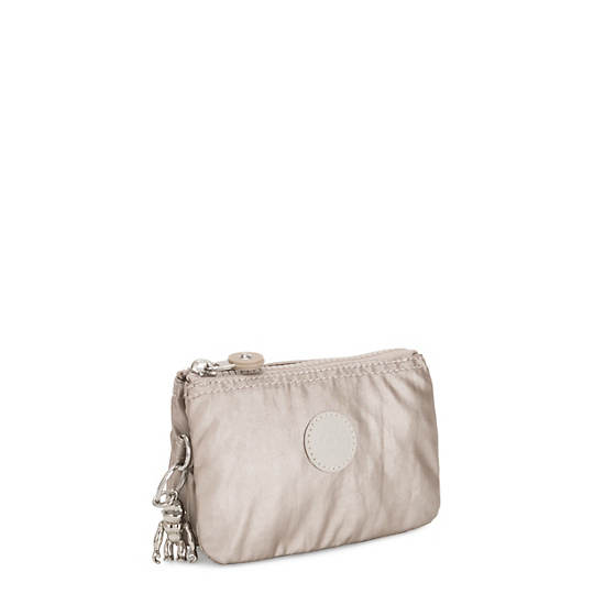 Kipling Creativity Small Metallic Pouch Tassen Beige | België 1107OK